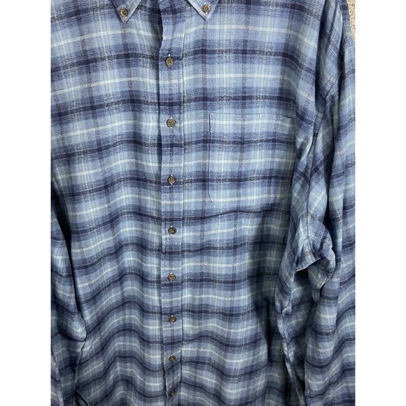 HB Harbor Bay Flannel Big Tall Men’s 3XT 100% Cotton Cabincore Cozycore - Picture 4 of 11